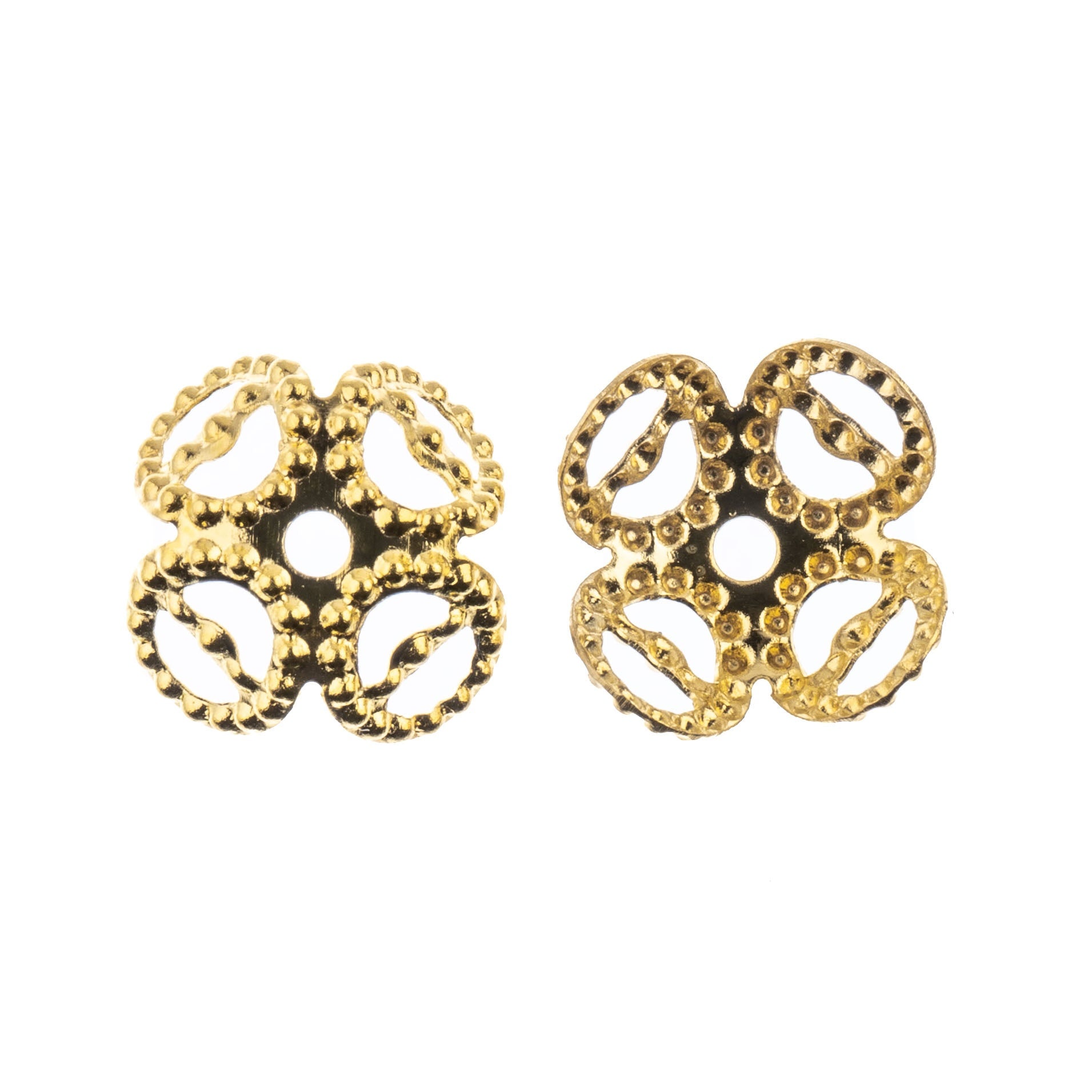 John Bead Bead Cap 8mm 48/Pkg-Gold