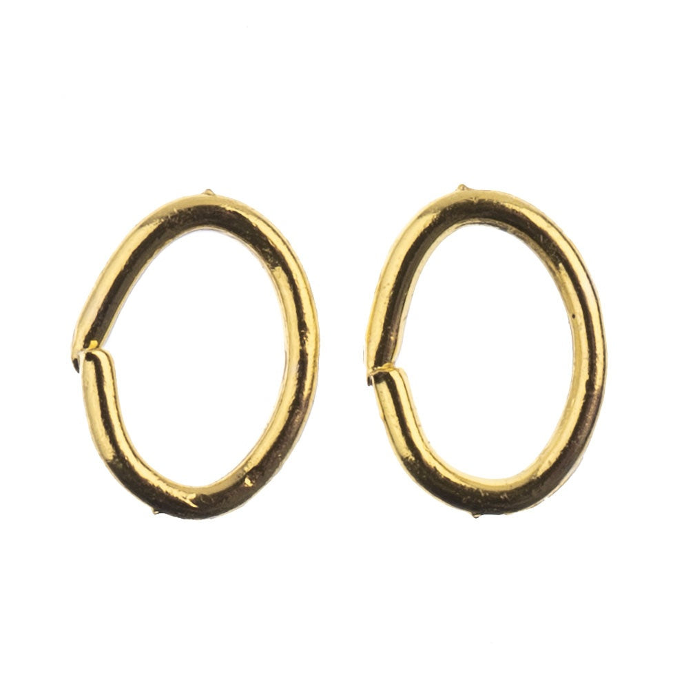 John Bead Jump Ring Oval 6x5mm 98/Pkg-Gold
