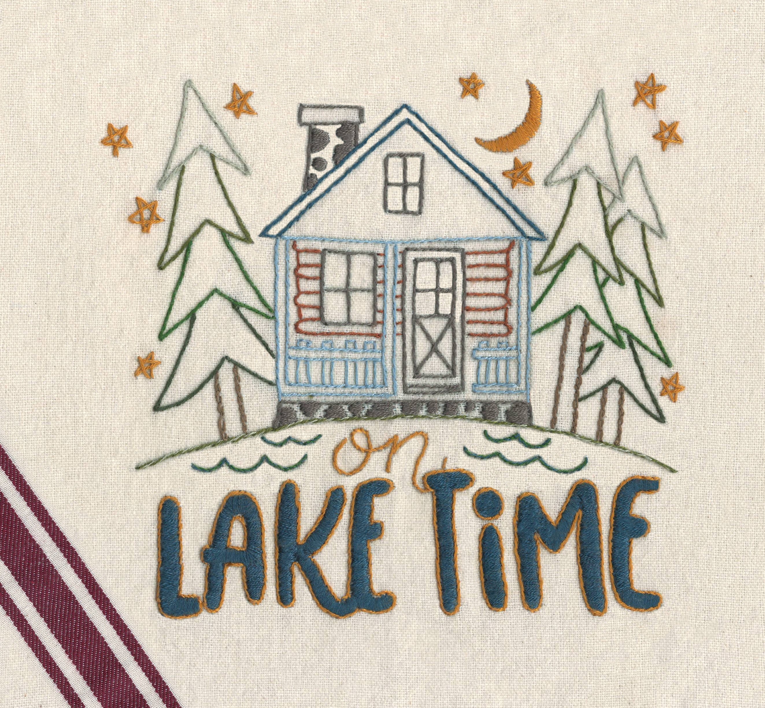 Stitcher's Revolution Iron-On Transfers-Lake Life