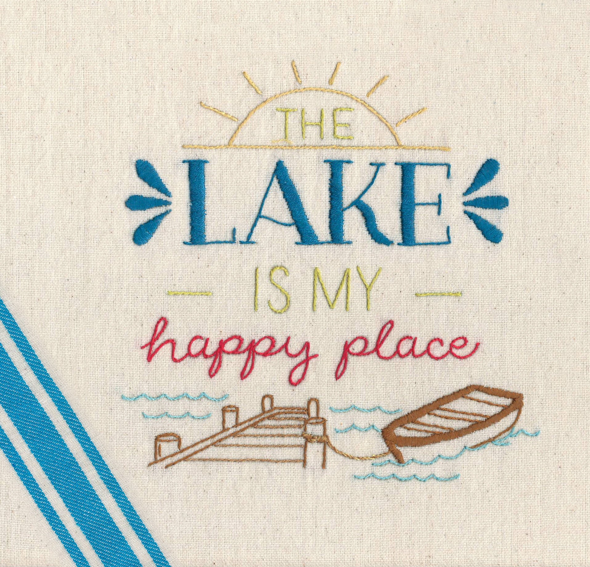 Stitcher's Revolution Iron-On Transfers-Lake Life