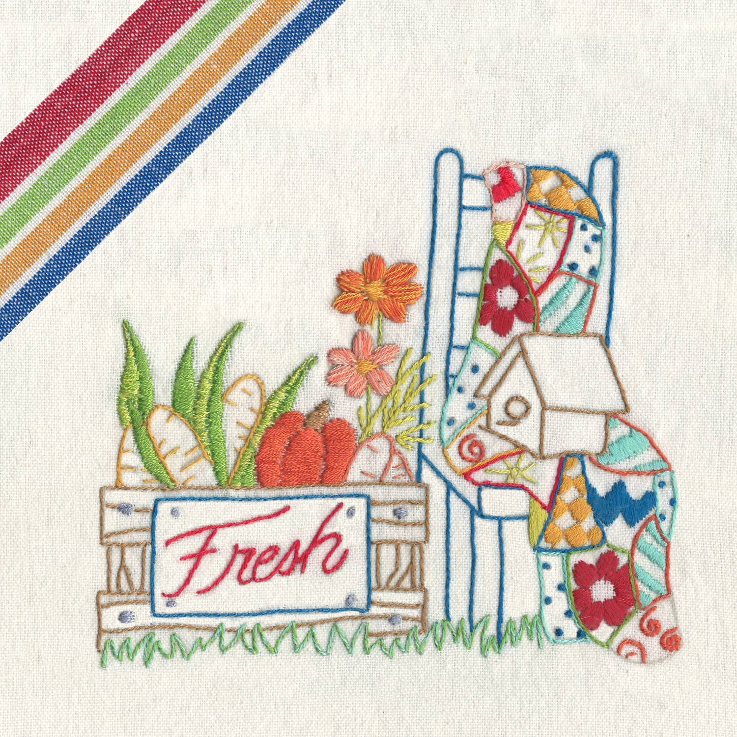 Stitcher's Revolution Iron-On Transfers-Farmer's Market