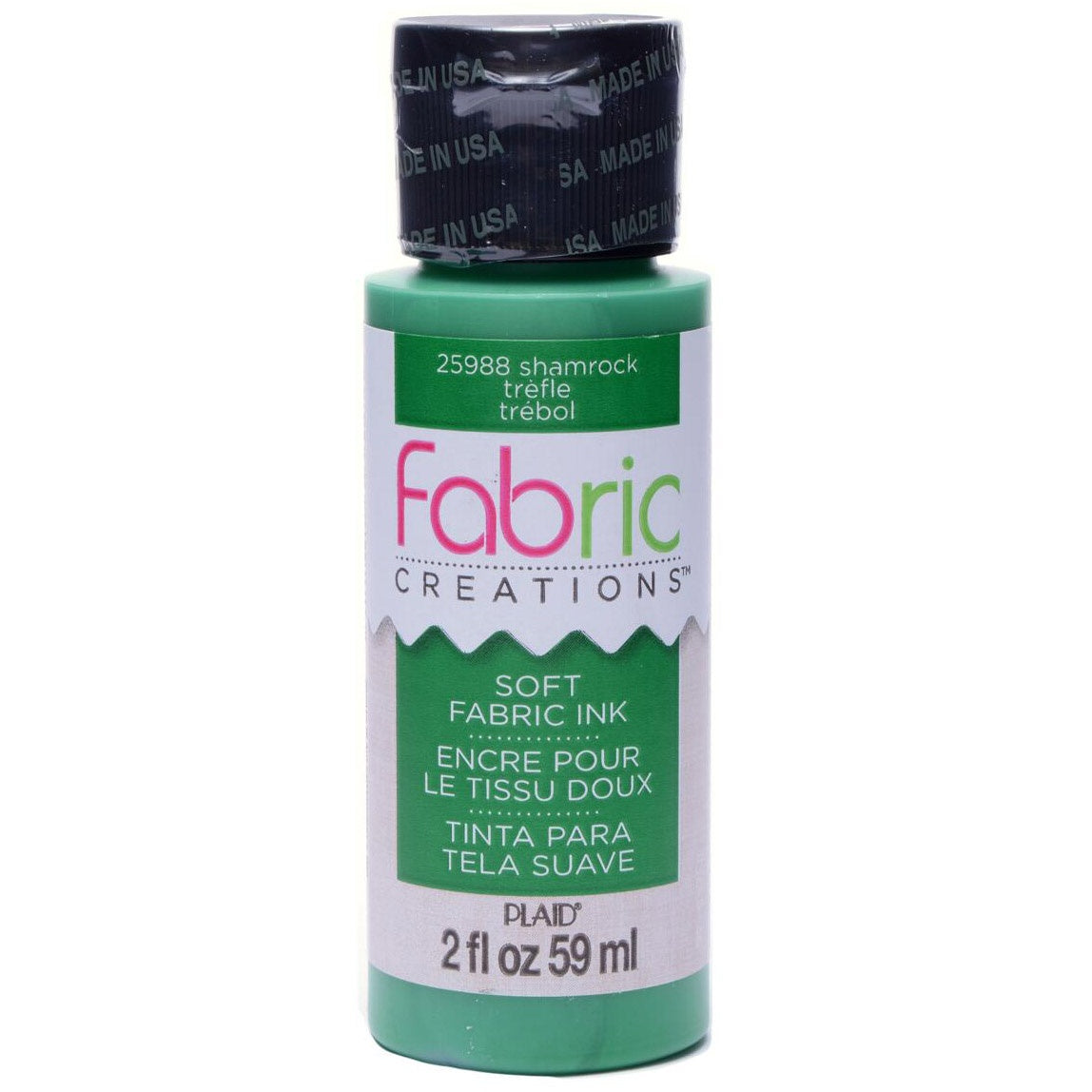 Plaid Fabric Creations Soft Fabric Ink 2oz.-Shamrock