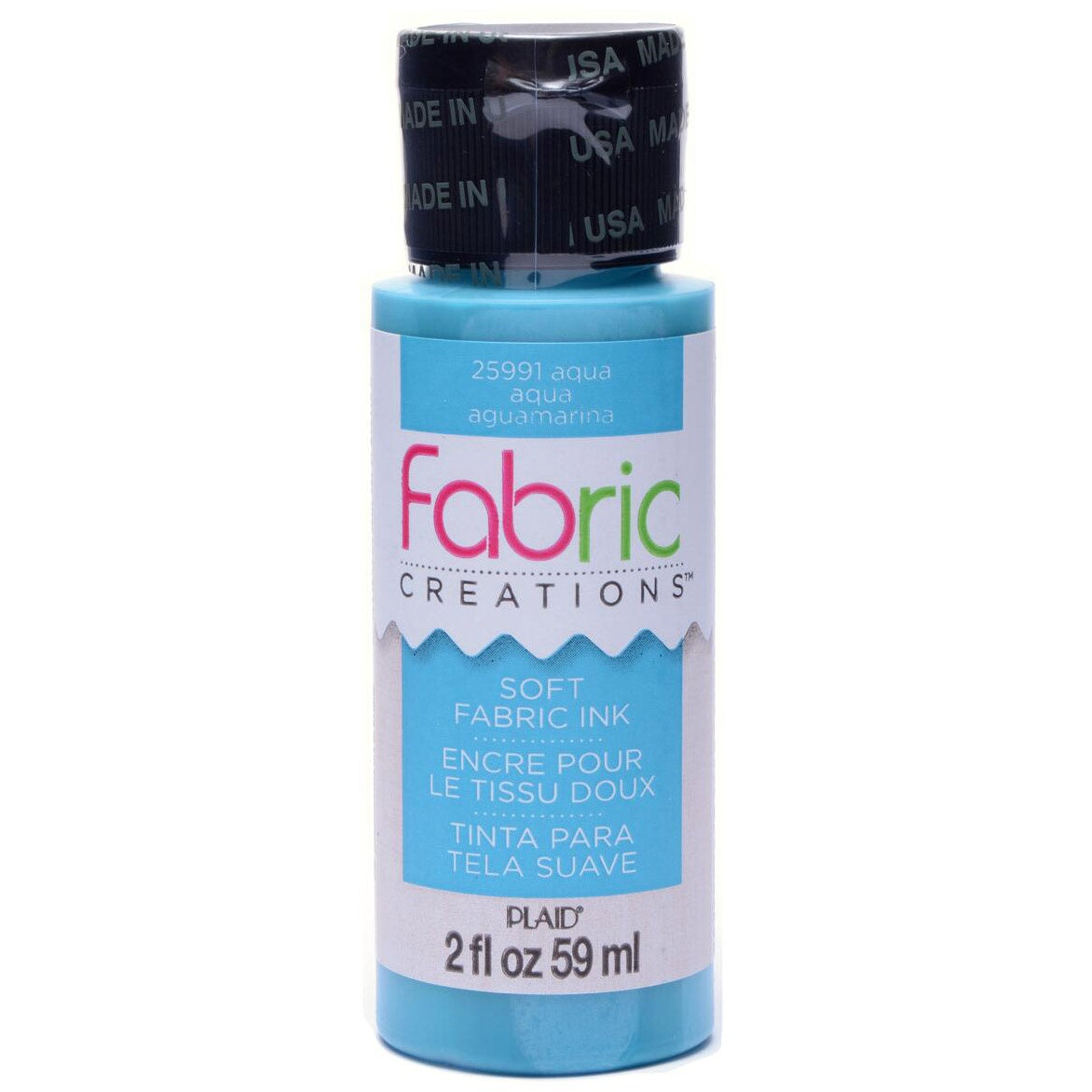 Plaid Fabric Creations Soft Fabric Ink 2oz.-Aqua