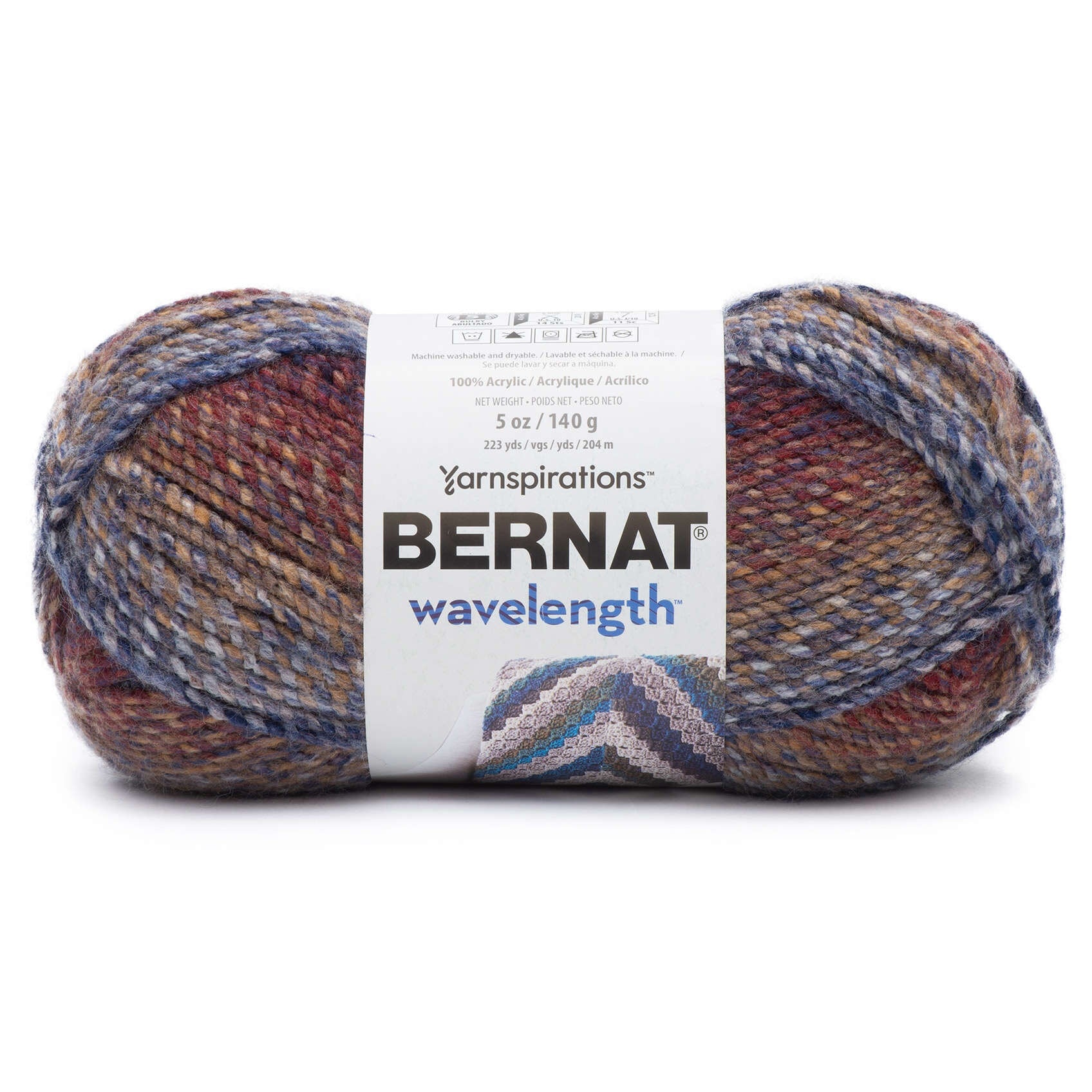 Bernat Wavelength Yarn-Orange Sodalite
