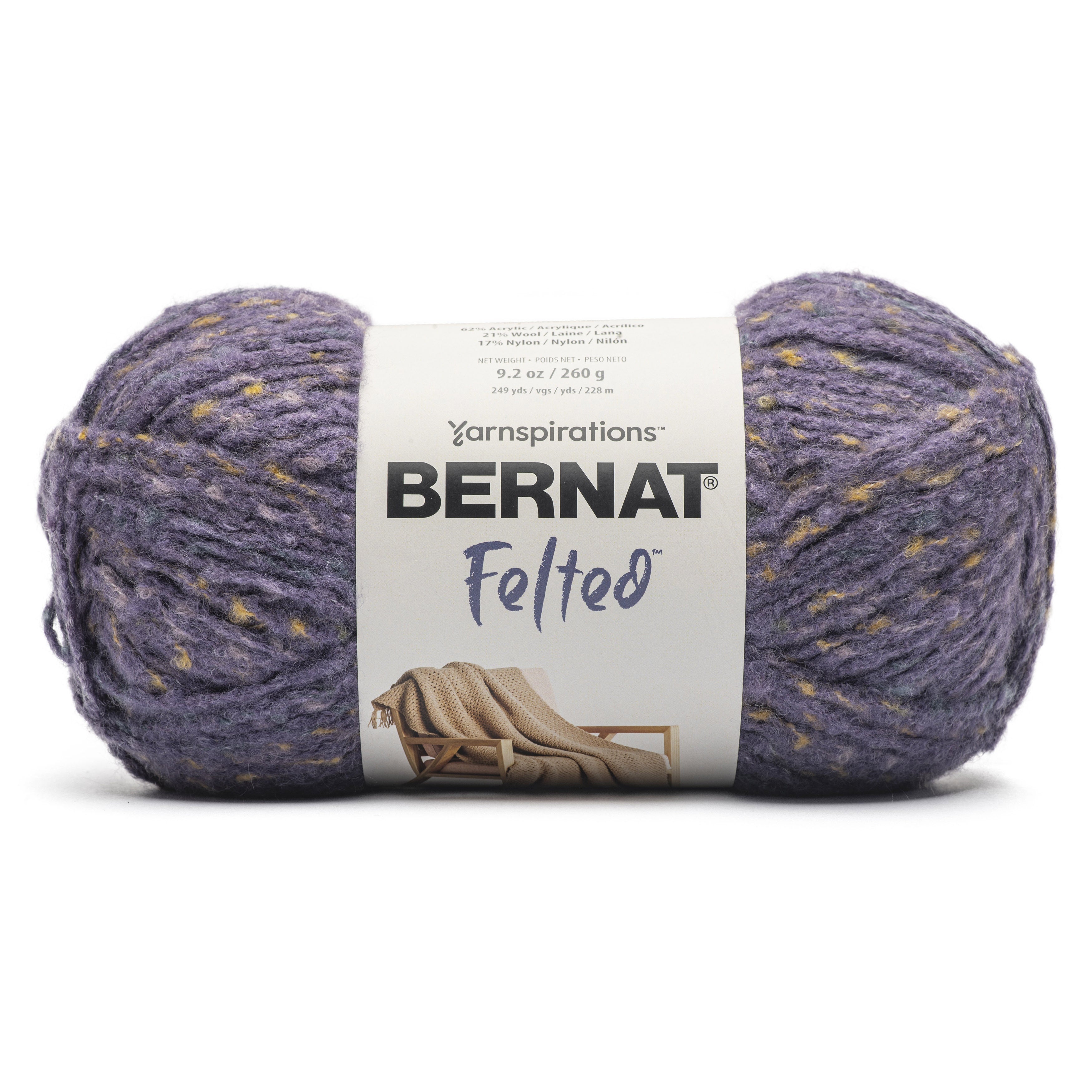 Bernat Felted Yarn-Blackberry Fleck