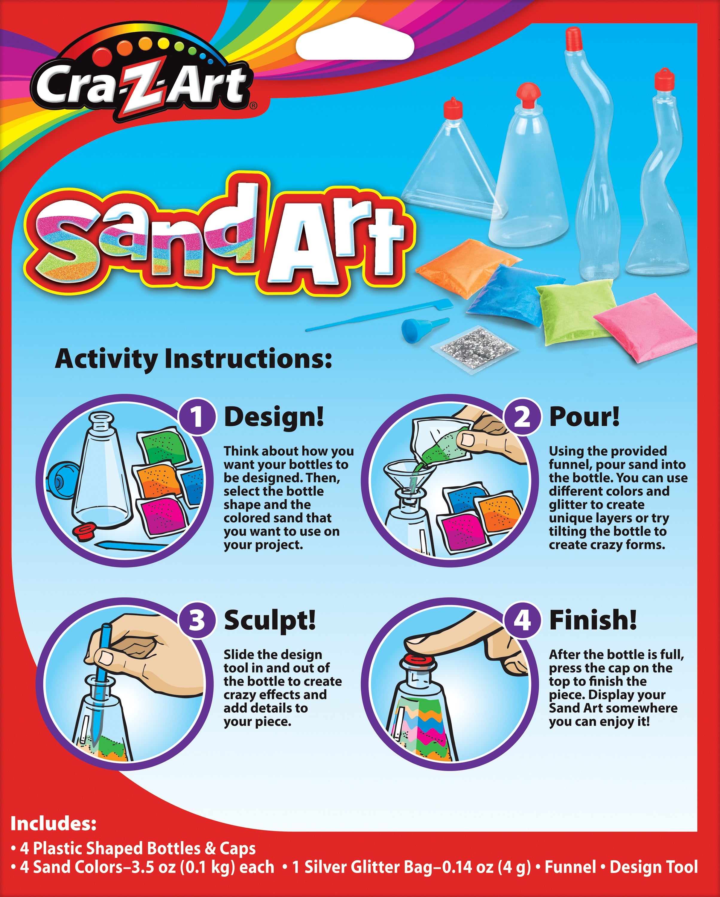 Cra-Z-Art Sand Art Kit-Makes 4