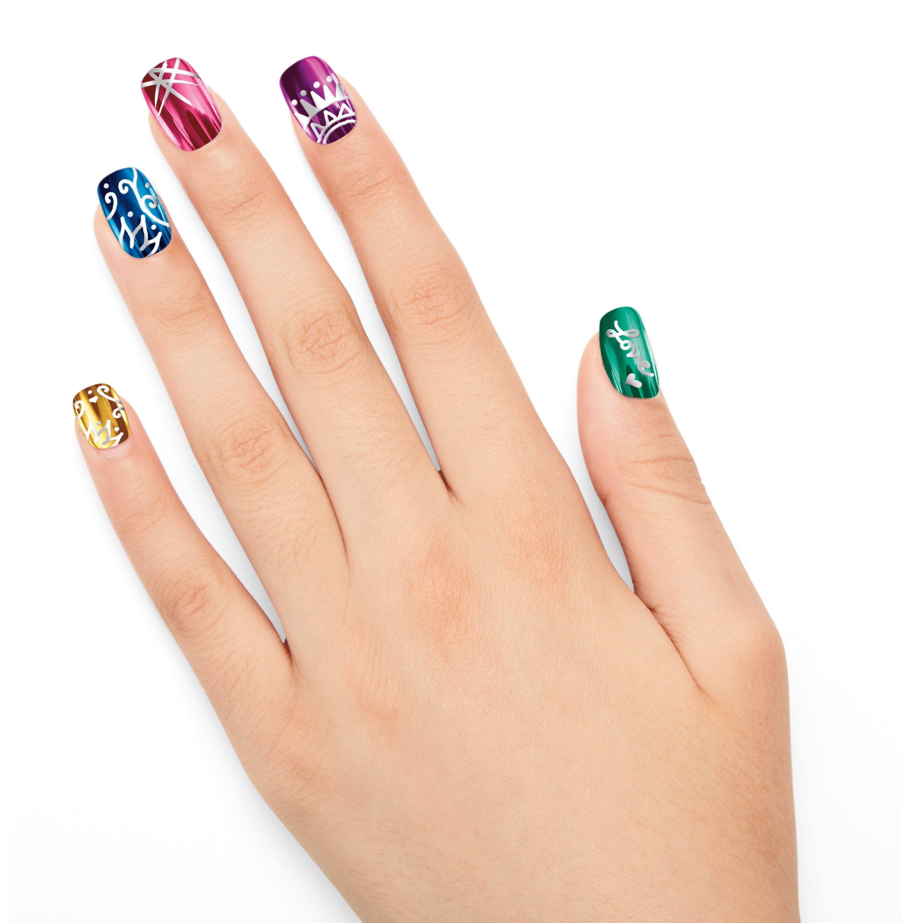 Cra-Z-Art Shimmer 'N Sparkle Metallic Rainbow Nail Art Kit