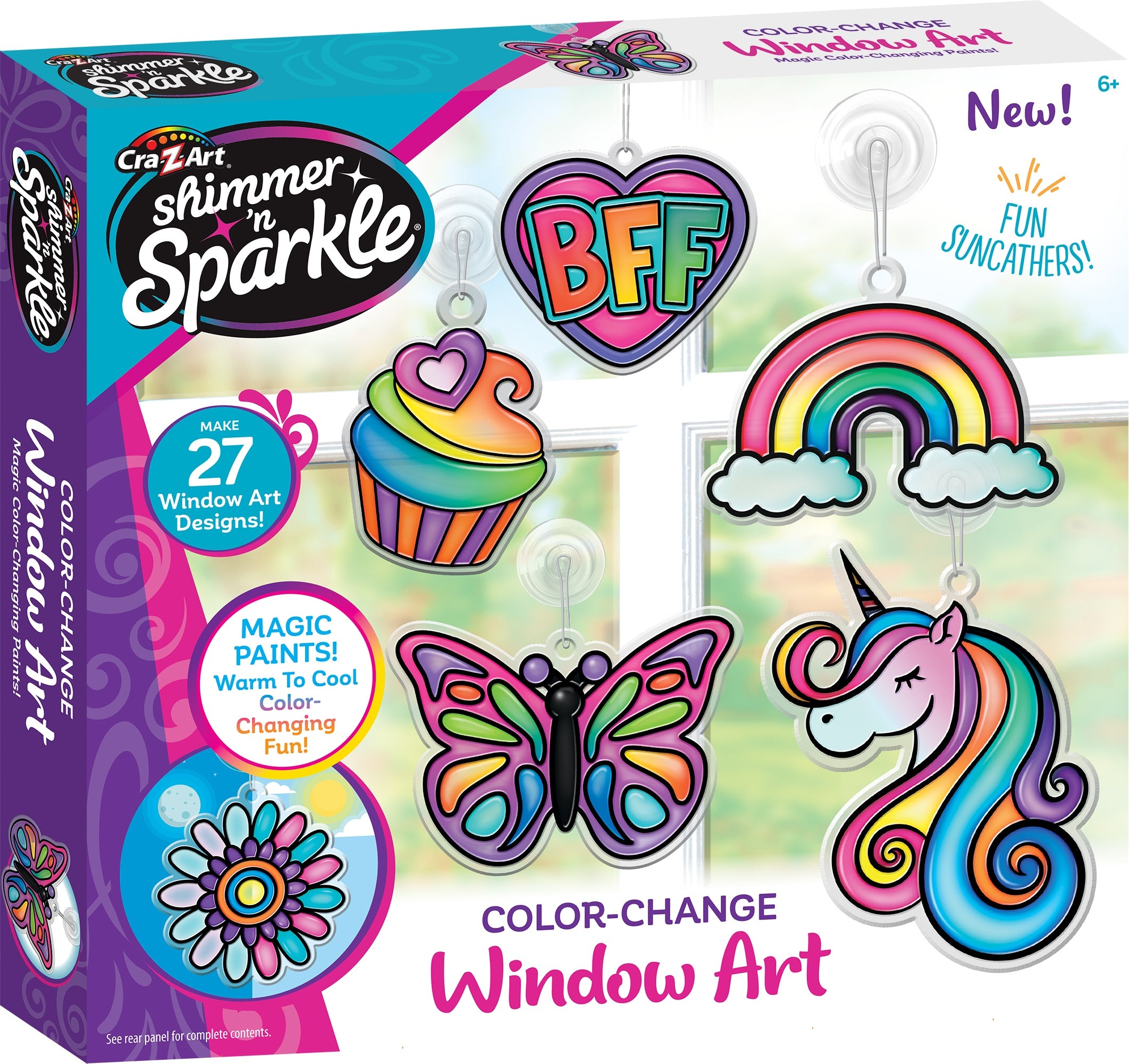 Cra-Z-Art Shimmer 'N Sparkle Color Changing Window Art Kit