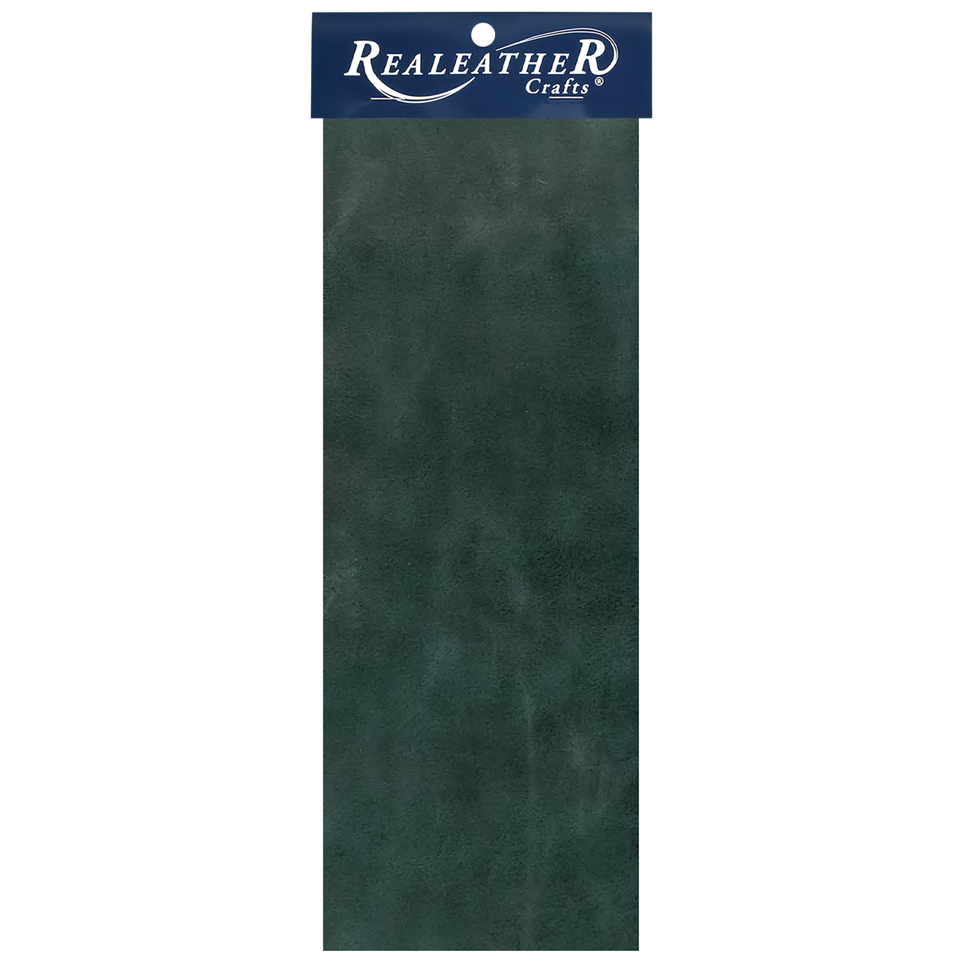 Realeather(R) Crafts Leather Trim Piece 9"X3"-Pacific Green