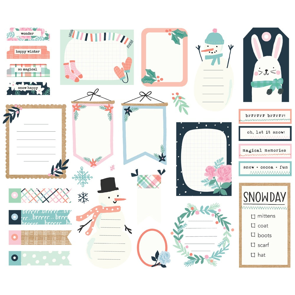 Winter Wonder Bits & Pieces Die-Cuts 29/Pkg-Journal