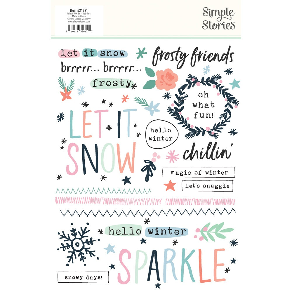 Winter Wonder Rub-Ons