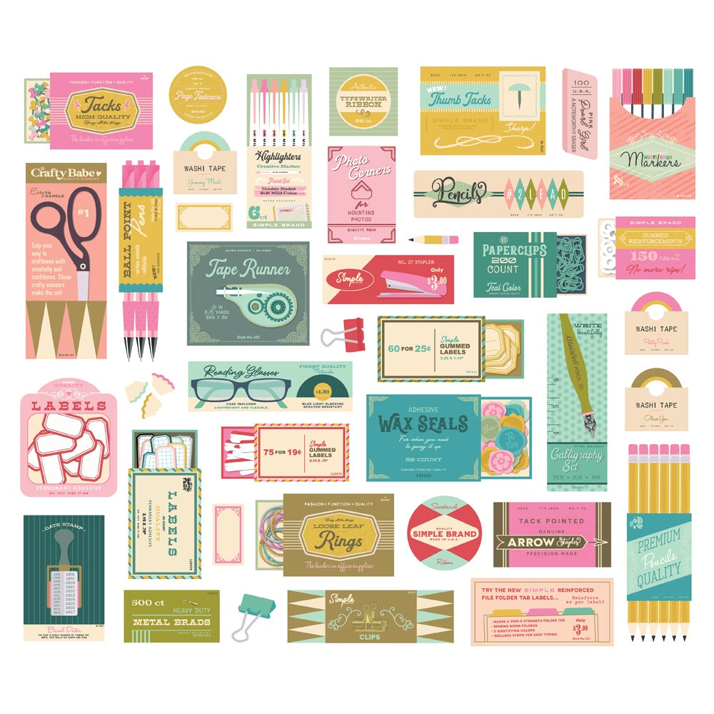 Noteworthy Bits & Pieces Die-Cuts 39/Pkg-Supply