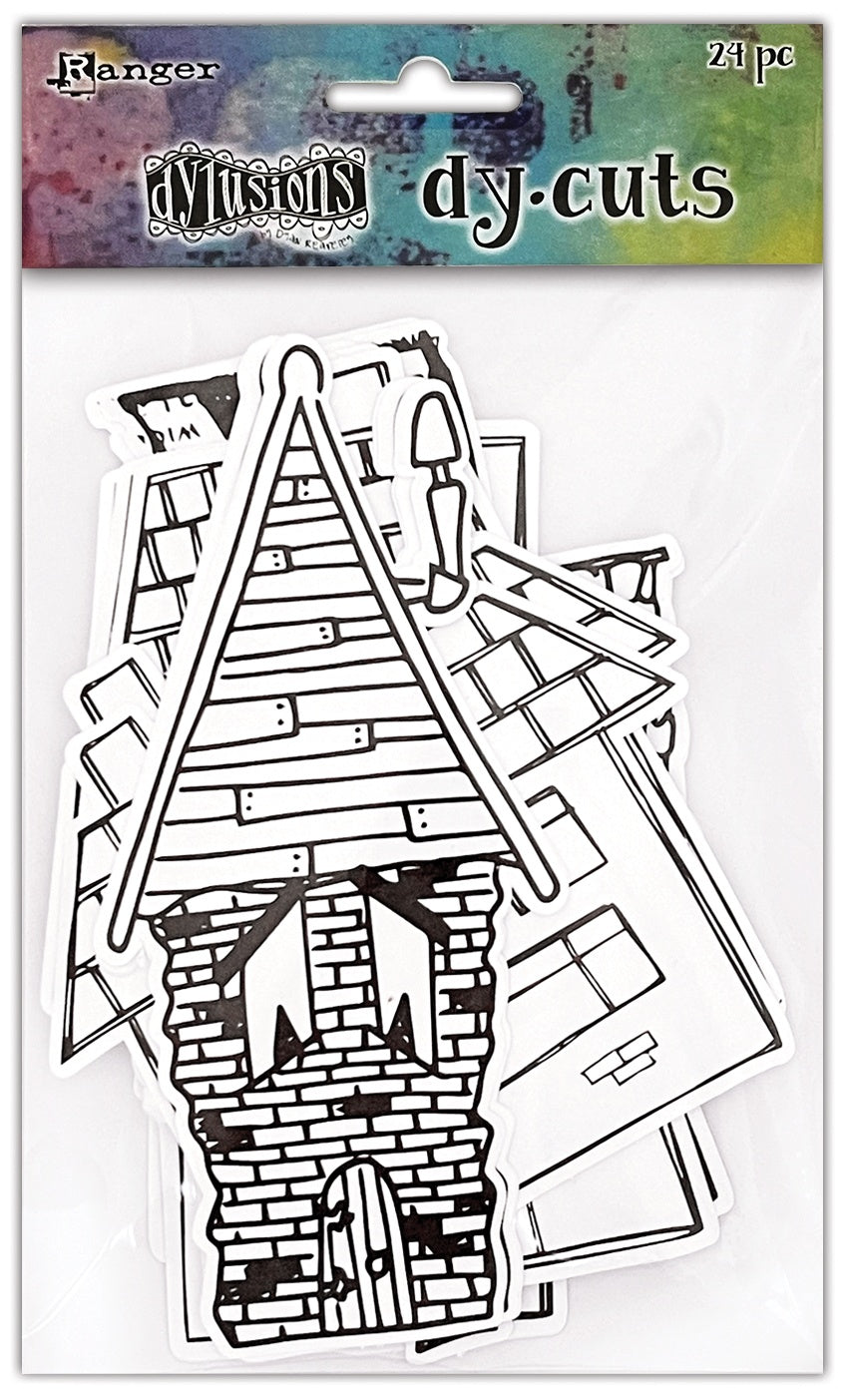 Dyan Reaveley's Dylusions Dy-Cuts 24/Pkg-Me Houses