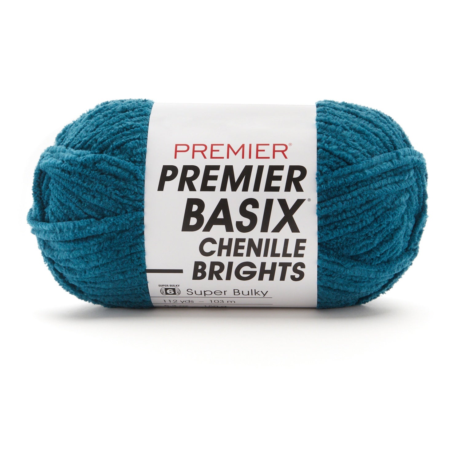 Premier Basix Chenille Brights Yarn-Teal Blue