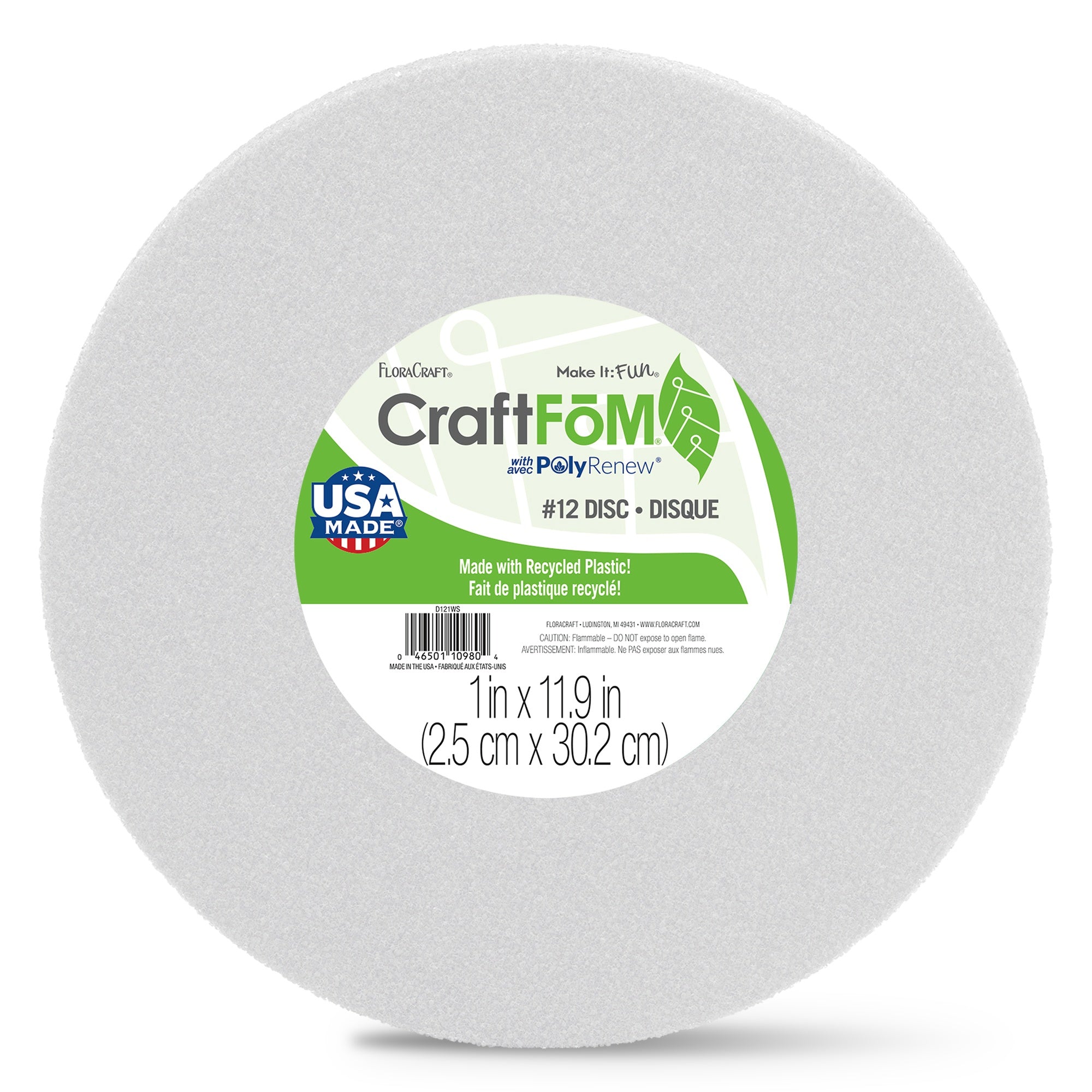 FloraCraft CraftFoM Disc-1"X11.9"