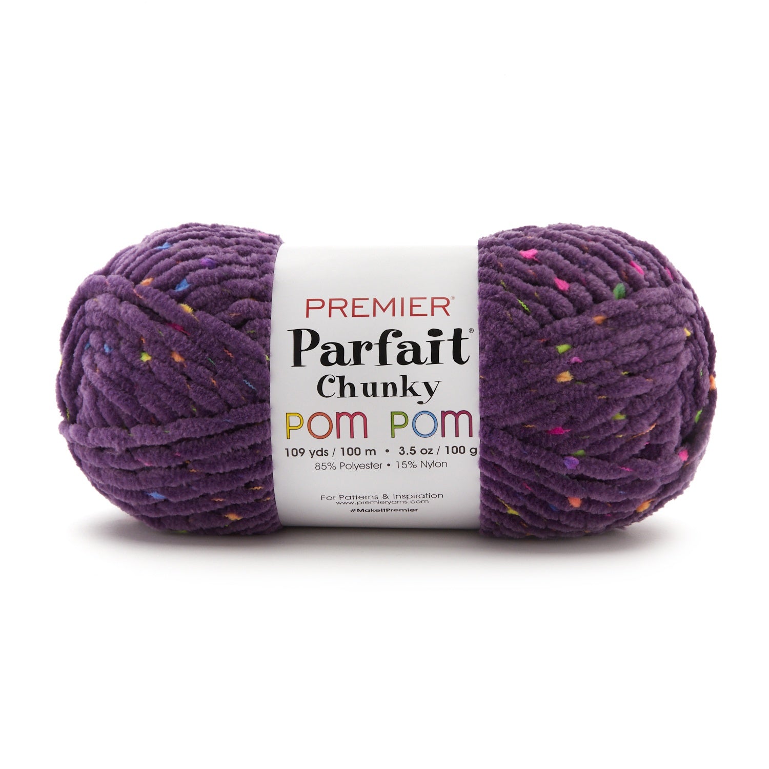 Premier Parfait Chunky Pom Pom Yarn-Ultraviolet