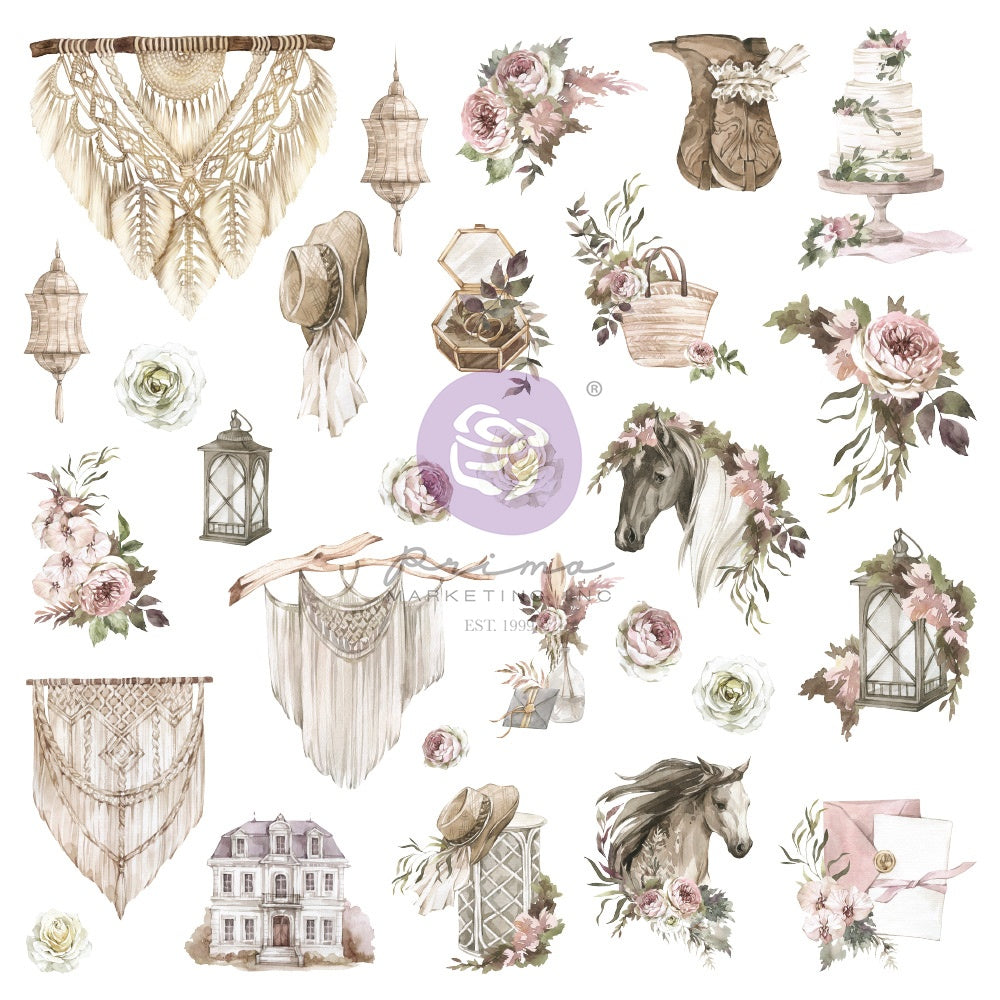 Bohemian Heart Cardstock Ephemera 56/Pkg