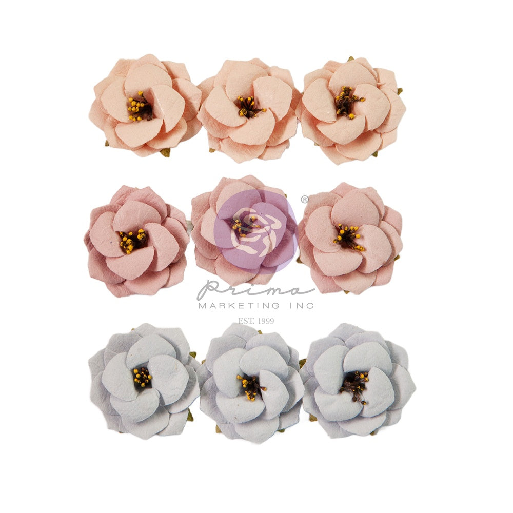 Prima Marketing Paper Flowers 9/Pkg-Fresh Air, Bohemian Heart