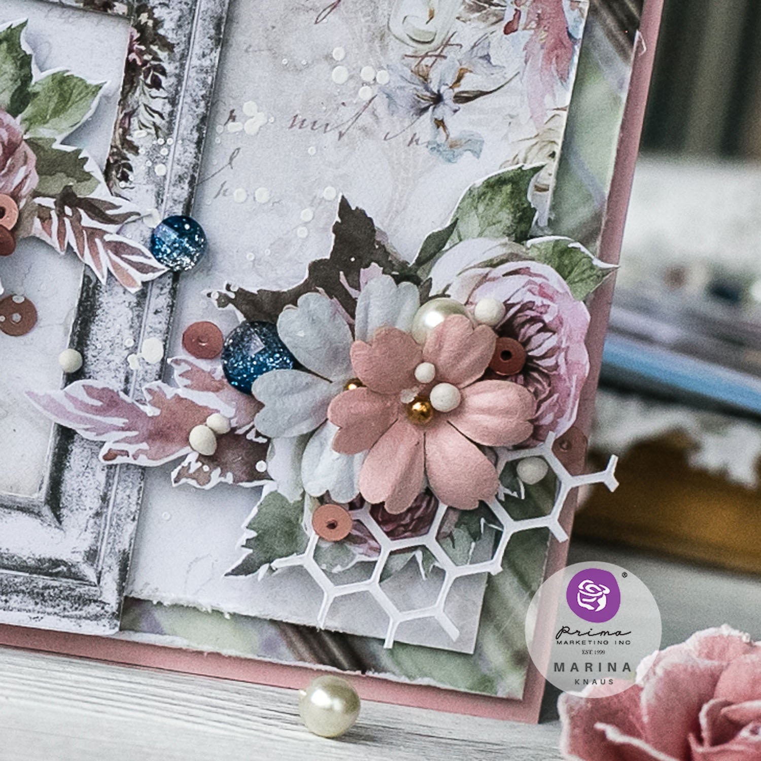 Prima Marketing Paper Flowers 9/Pkg-Fresh Air, Bohemian Heart