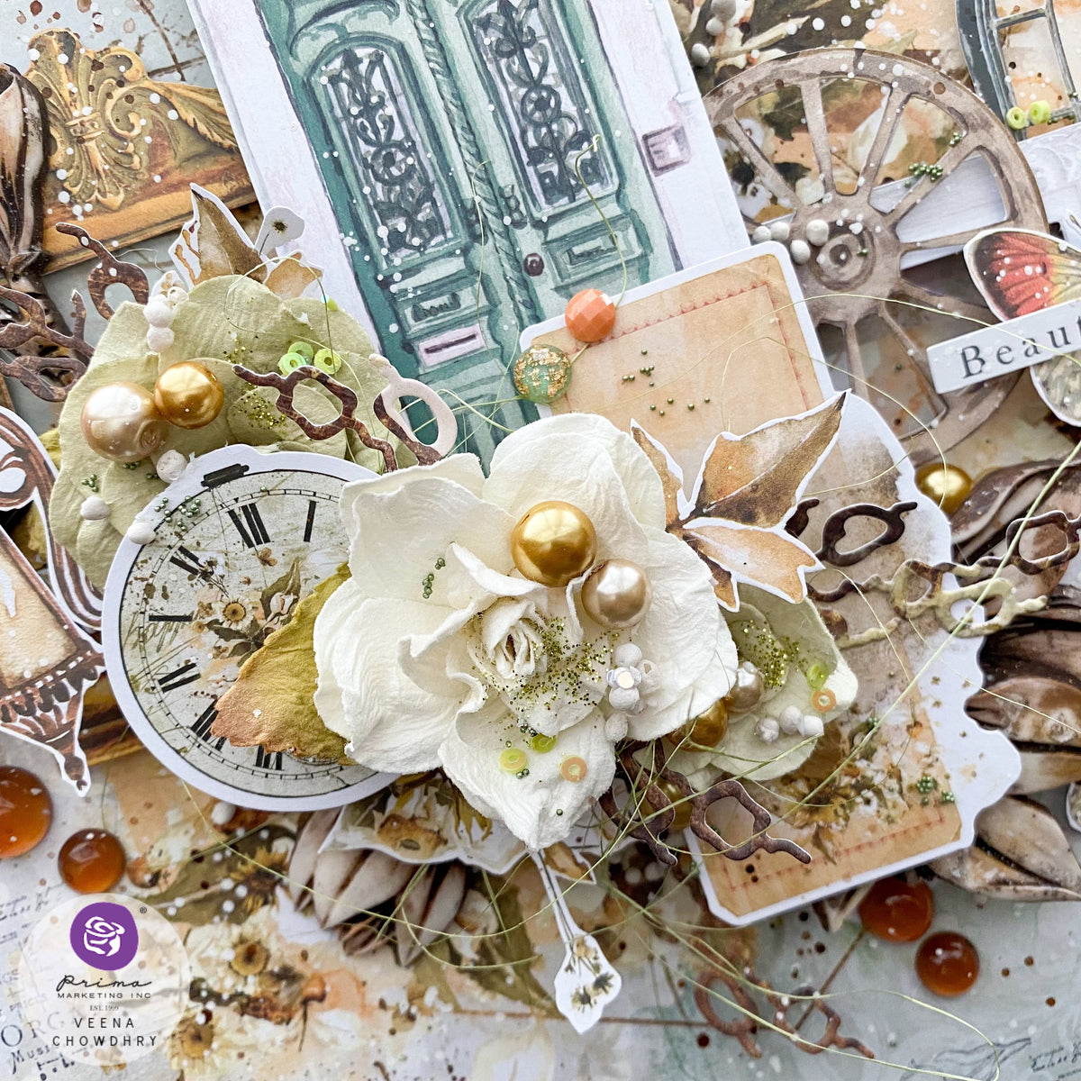 Prima Marketing Paper Flowers 36/Pkg-In No Time, In the Moment