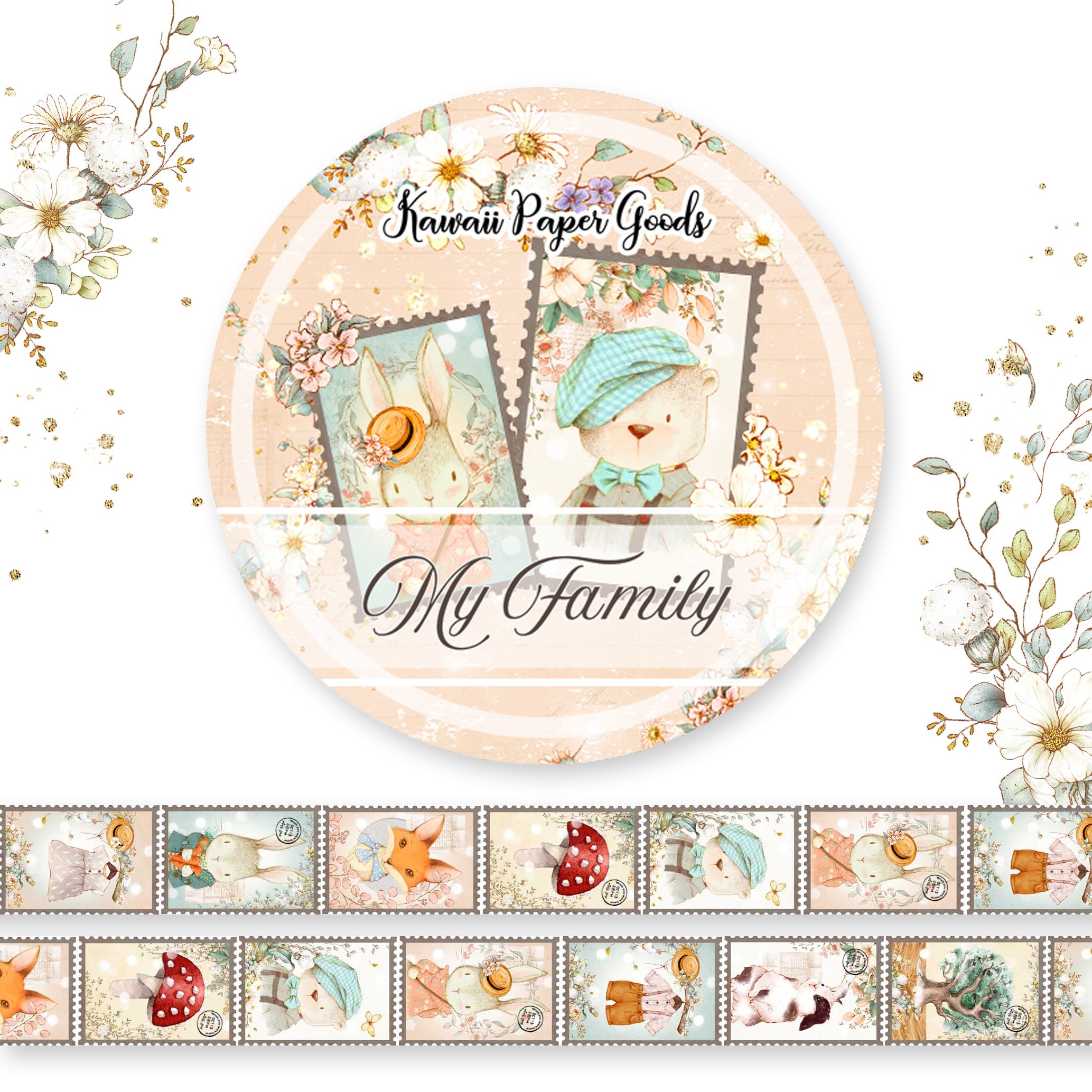 Memory Place Washi  Tape 15mmX5m-My Family