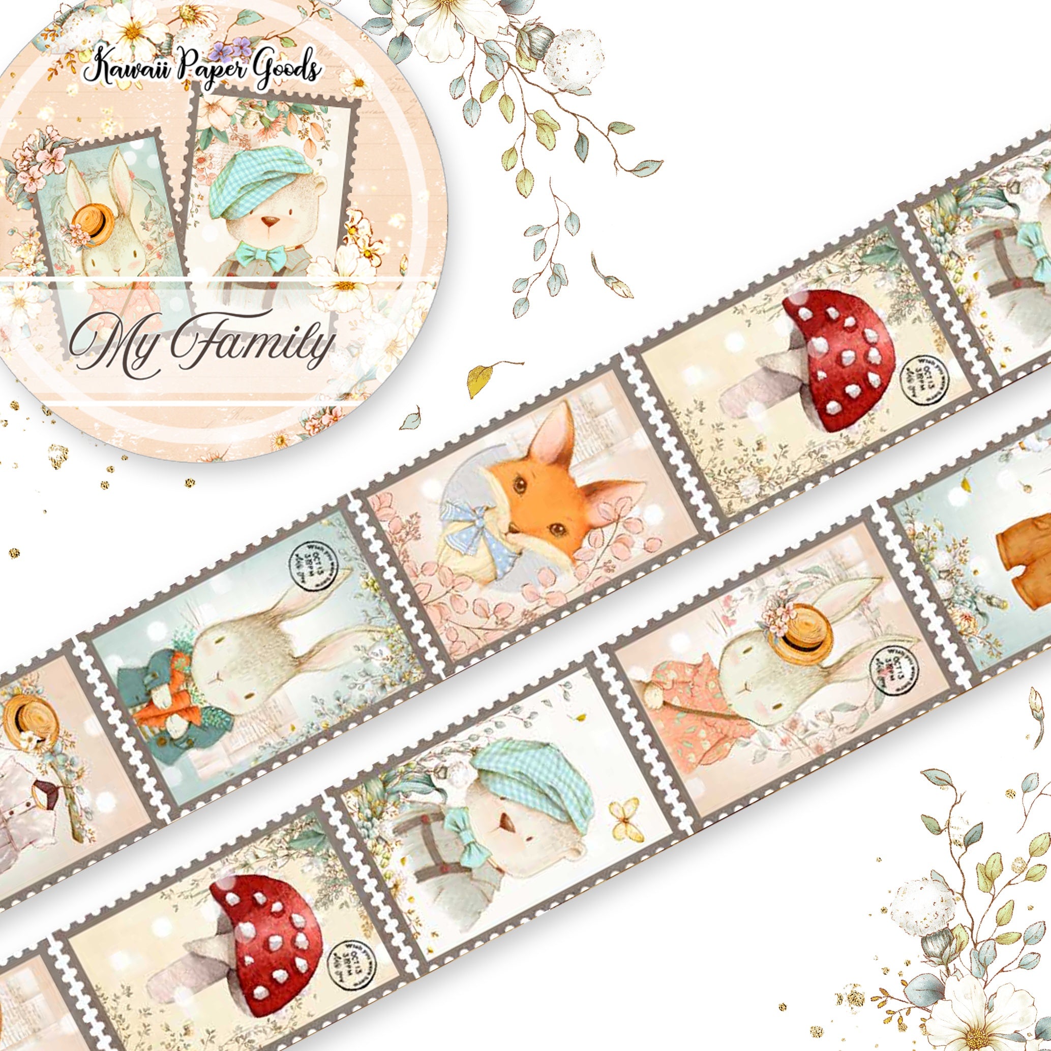 Memory Place Washi  Tape 15mmX5m-My Family