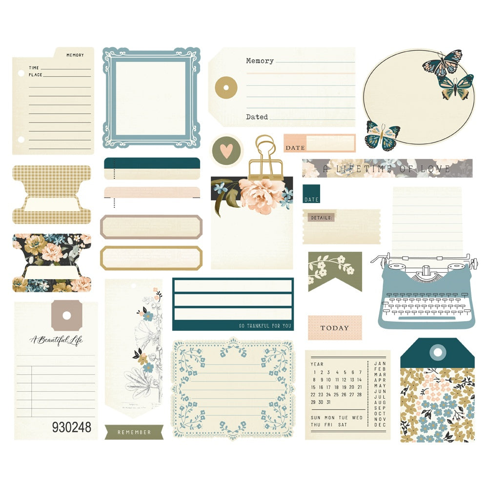 Remember Bits & Pieces Die-Cuts 26/Pkg-Journal