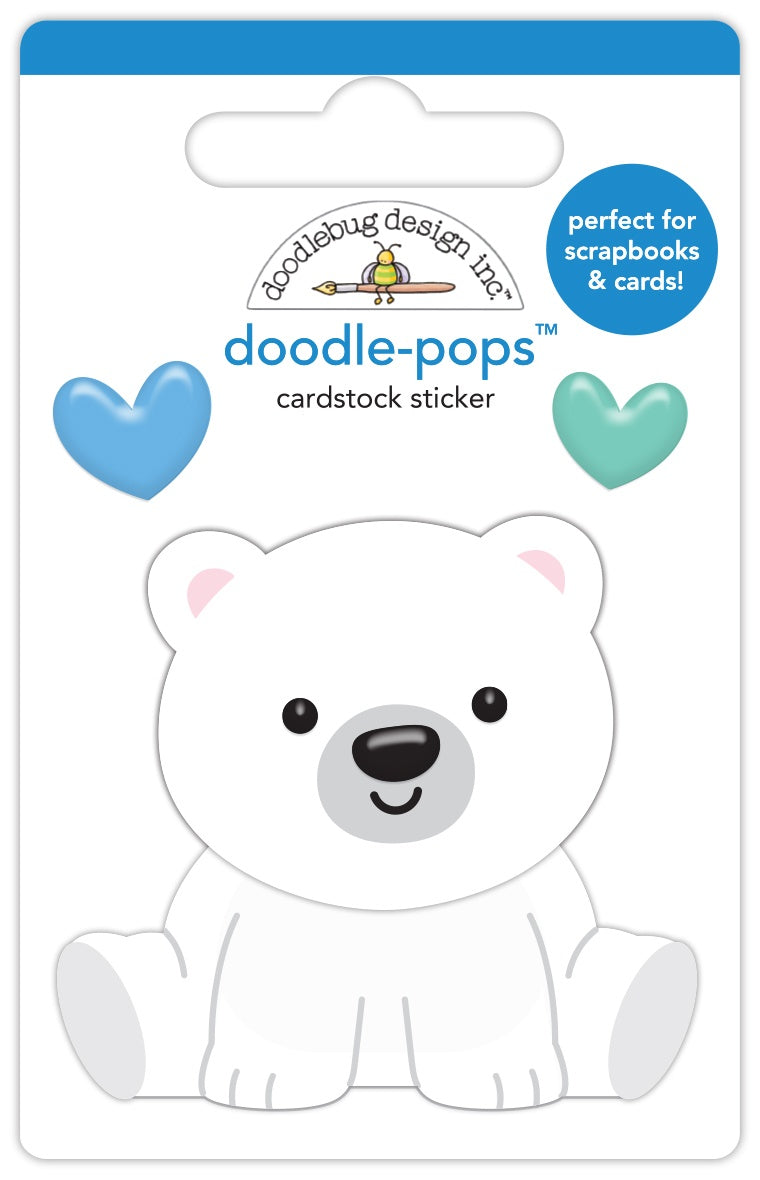 Doodlebug Doodle-Pops 3D Sticker-Beary Loveable