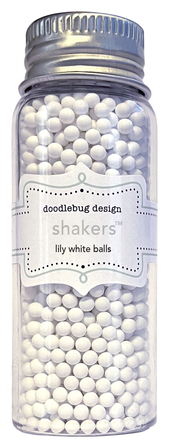 Doodlebug Shakers-Lily White Balls