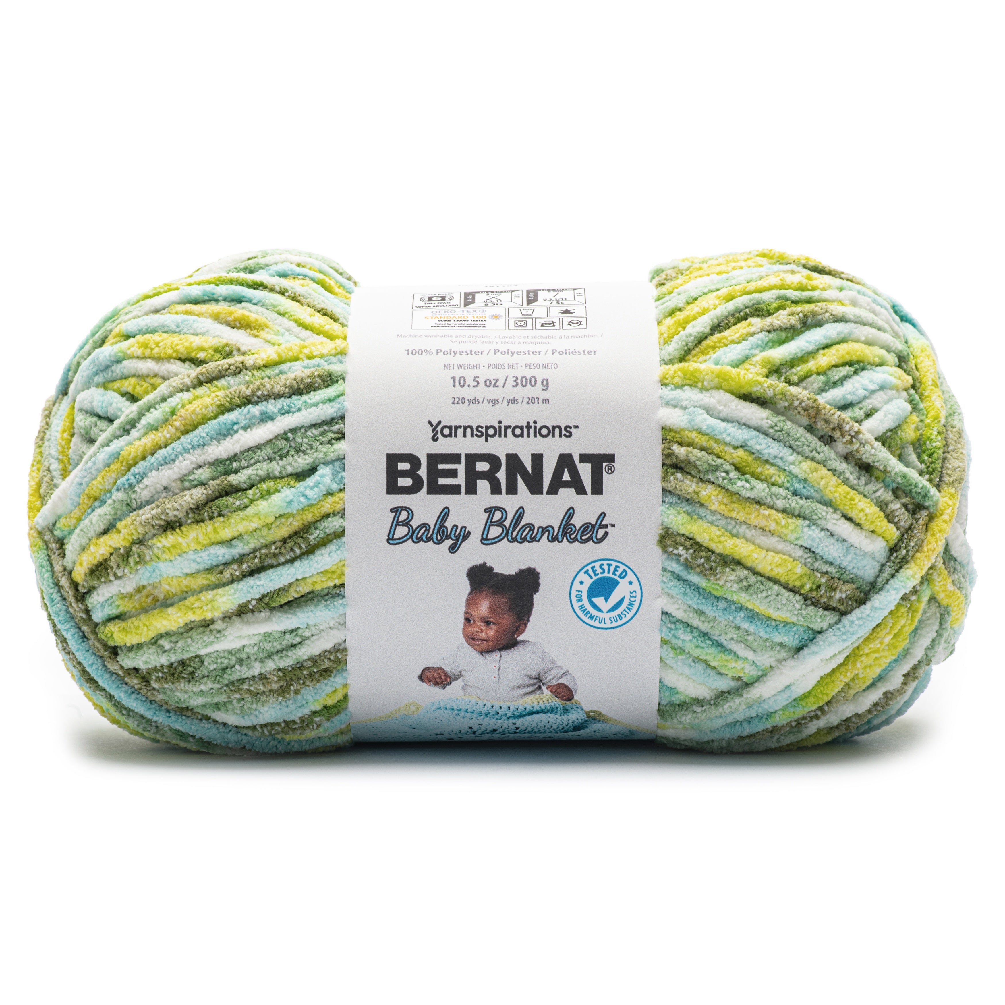 Bernat Baby Blanket Big Ball Yarn-Sea & Sand