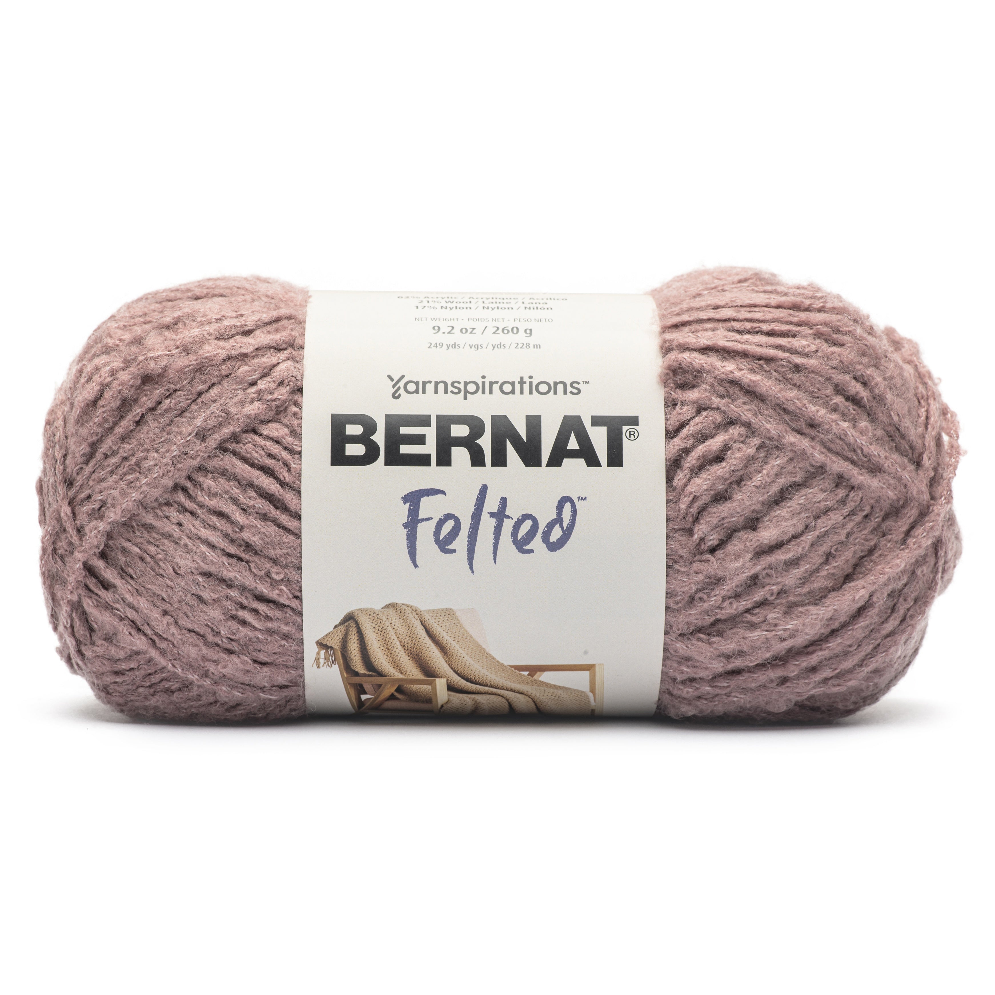 Bernat Felted Yarn-Rose Ash