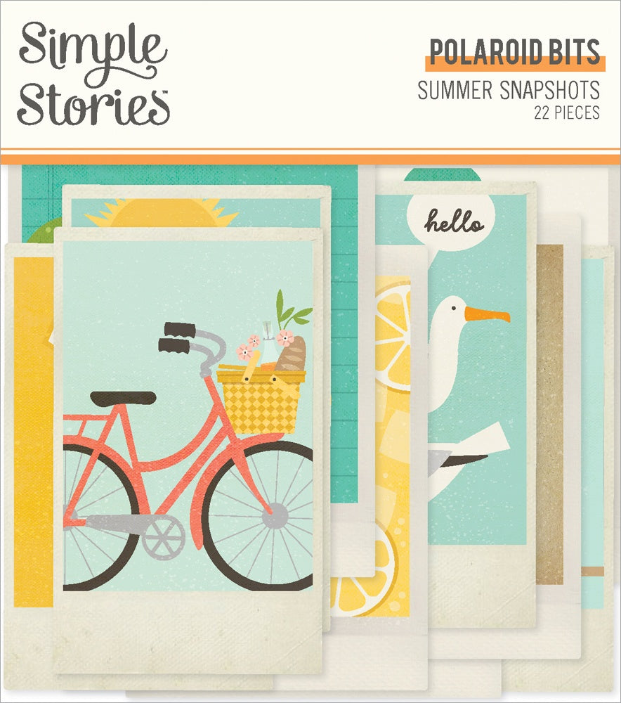 Summer Snapshots Bits & Pieces Die-Cuts 22/Pkg-Polaroid