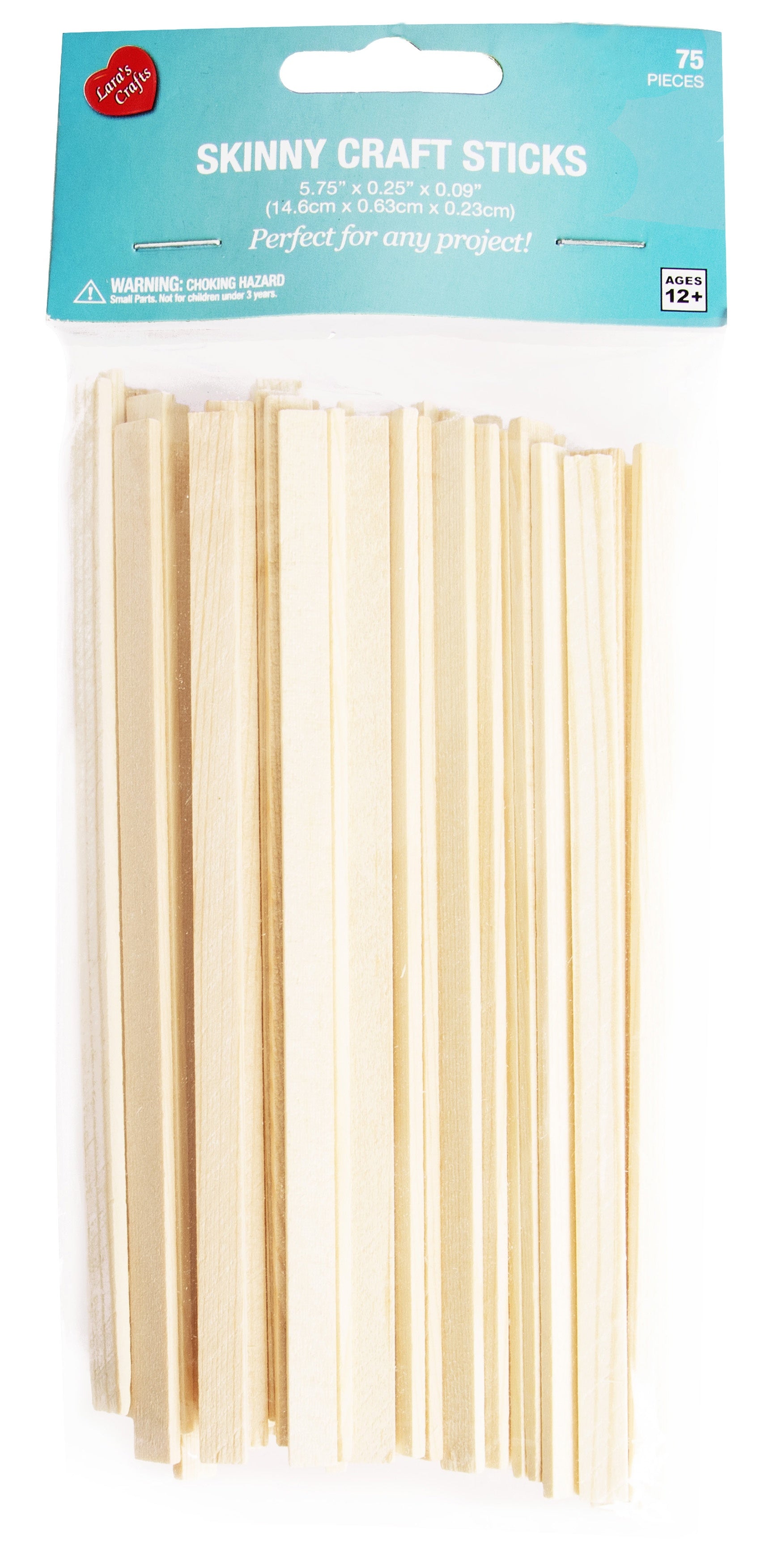 CousinDIY Craft Sticks 75/Pkg-Natural 5.75"