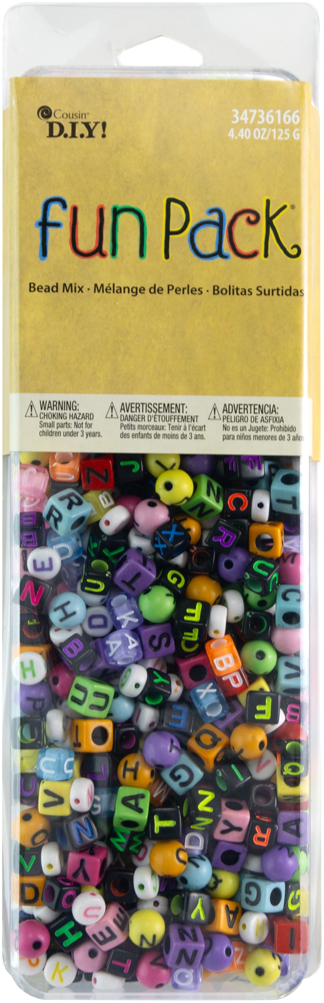 CousinDIY Alphabet Bead Mix-Neon