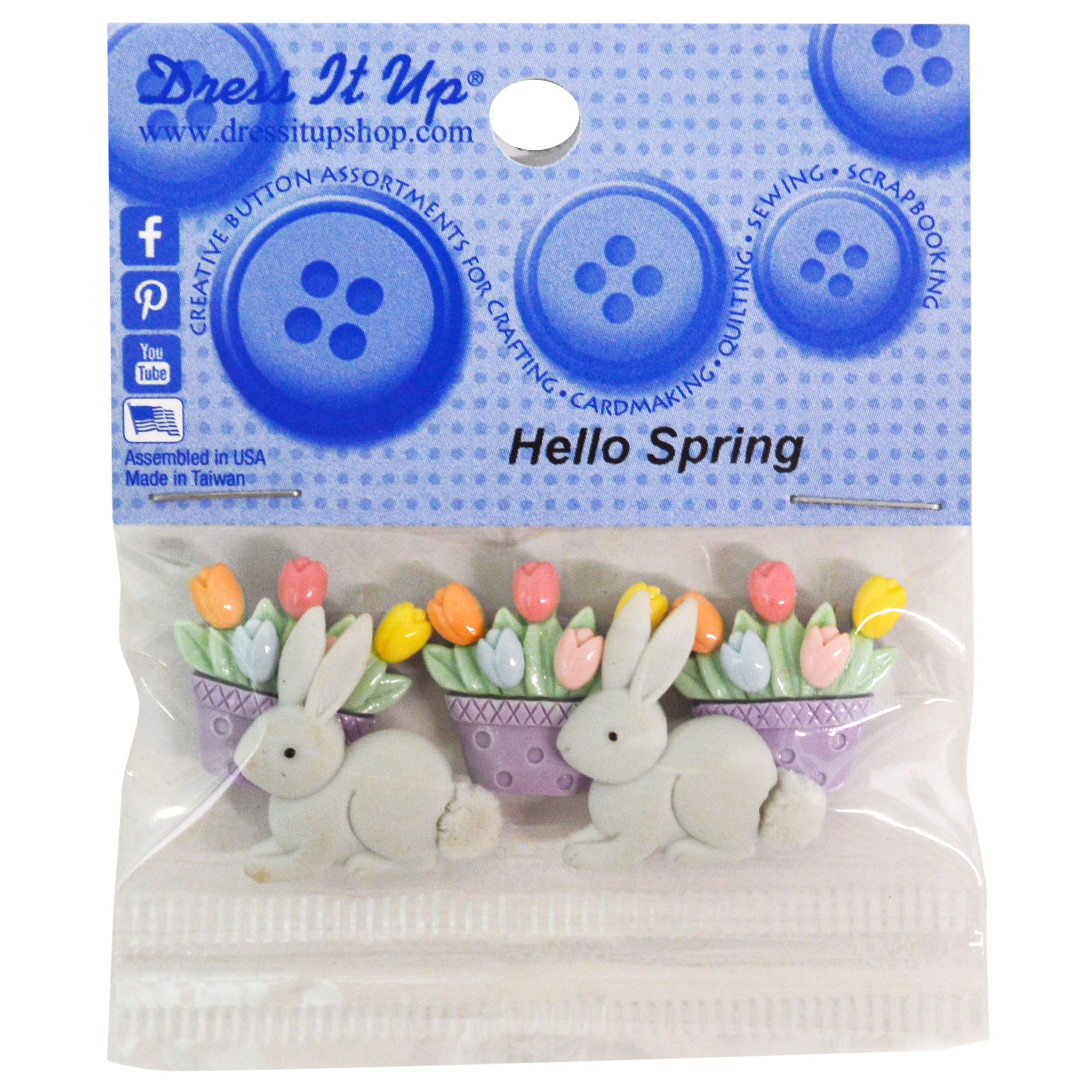 Dress It Up Embellishments-Hello Spring