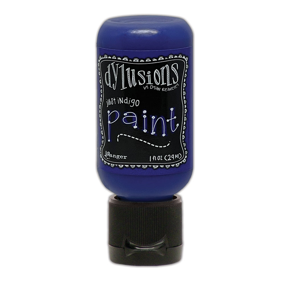 Dylusions Acrylic Paint 1oz-Just Indigo