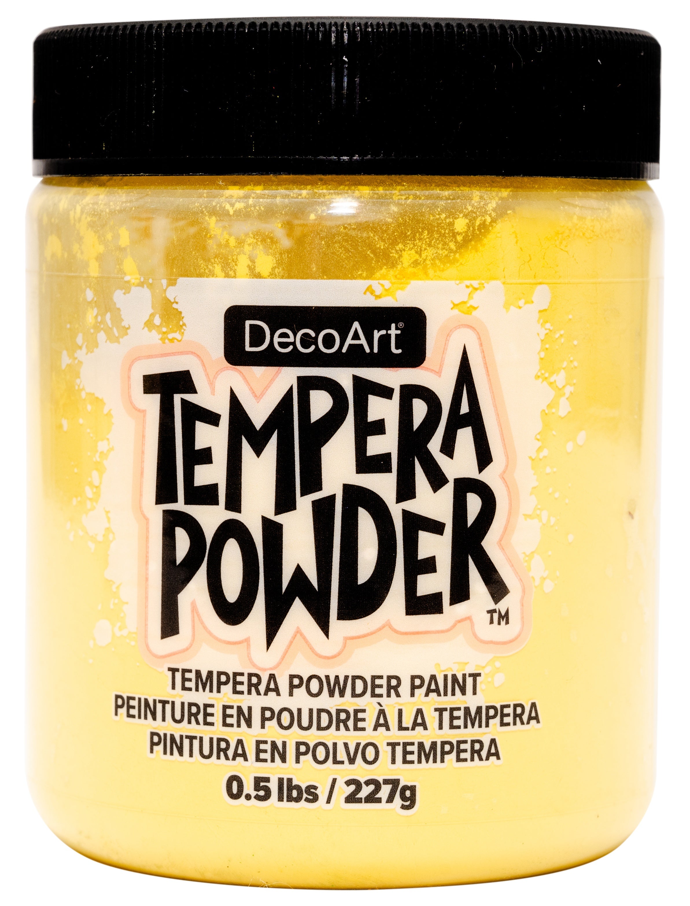 DecoArt Tempera Powder 0.5lb-Yellow