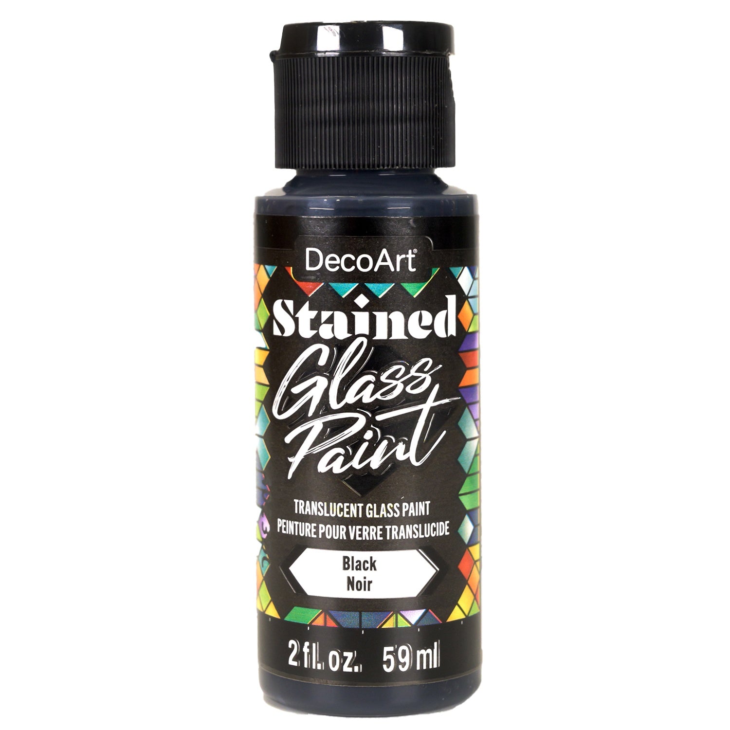 DecoArt Translucent Glass Paint 2oz-Black