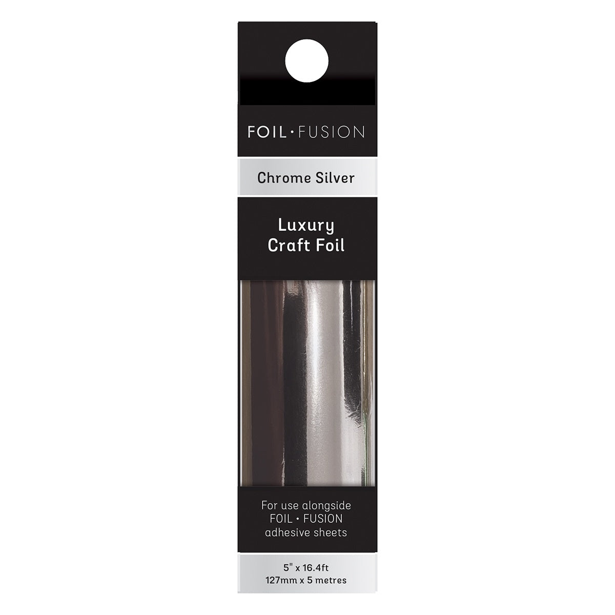 Craft Perfect Foil Fusion 5"X16.4 ft-Chrome Silver