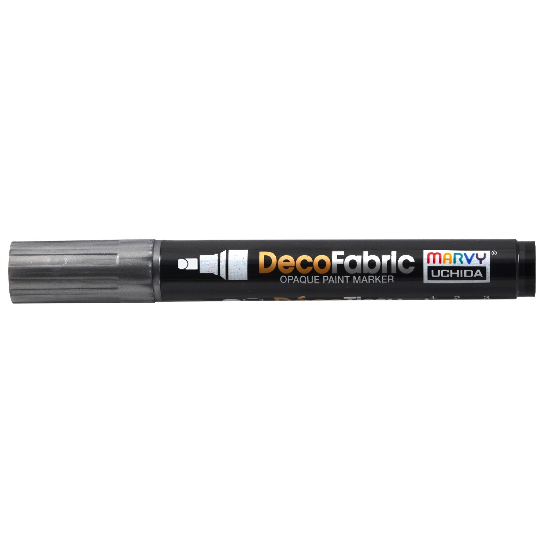Uchida DecoFabric Opaque Paint Marker Chisel Tip-Pearl Black