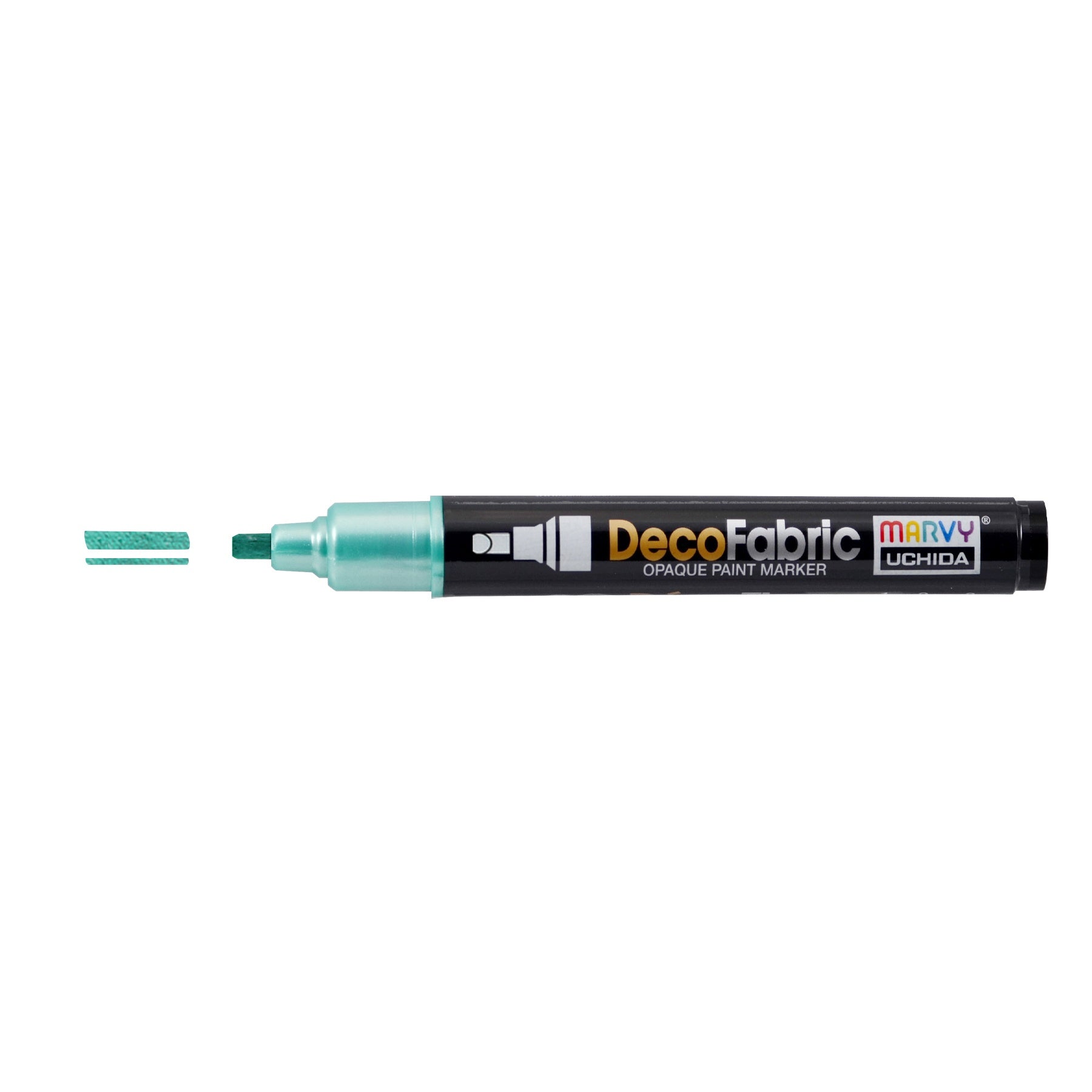 Uchida DecoFabric Opaque Paint Marker Chisel Tip-Pearl Green