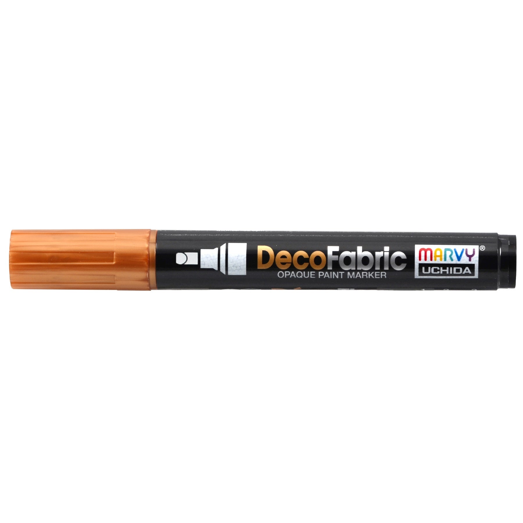 Uchida DecoFabric Opaque Paint Marker Chisel Tip-Metallic Copper
