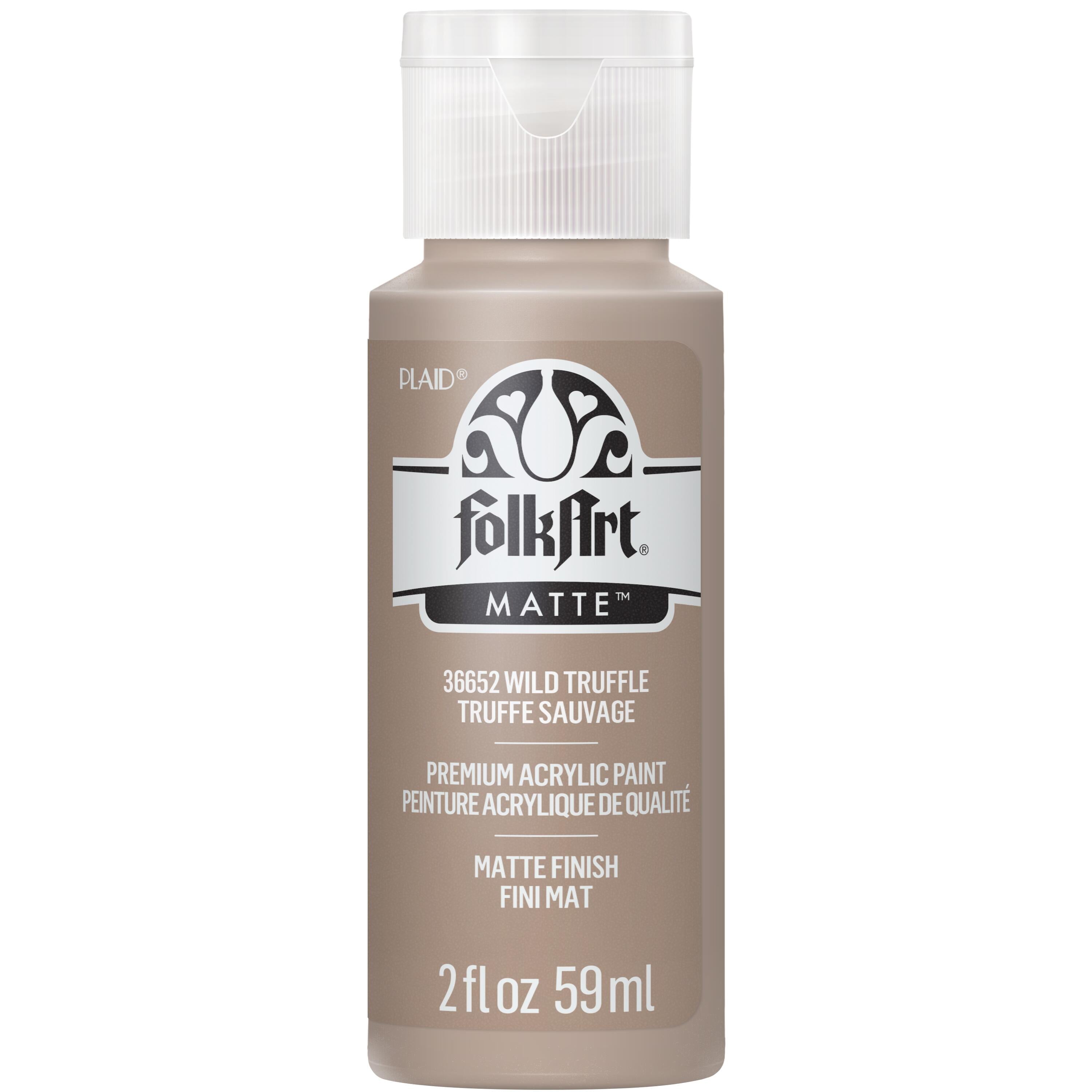 Folkart Matte Acrylic Paint 2oz-Wild Truffle