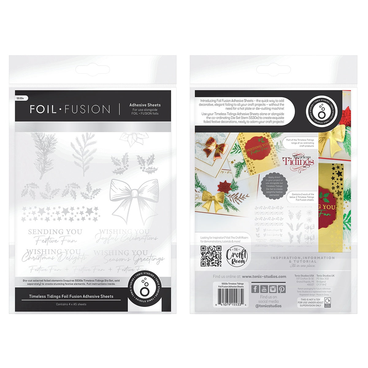 Tonic Studios Foil Fusion Adhesive Sheet-Timeless Tiding