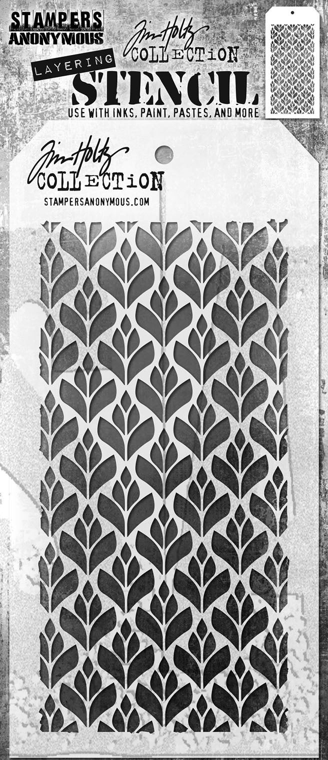 Tim Holtz Layered Stencil 4.125"X8.5"-Deco Floral