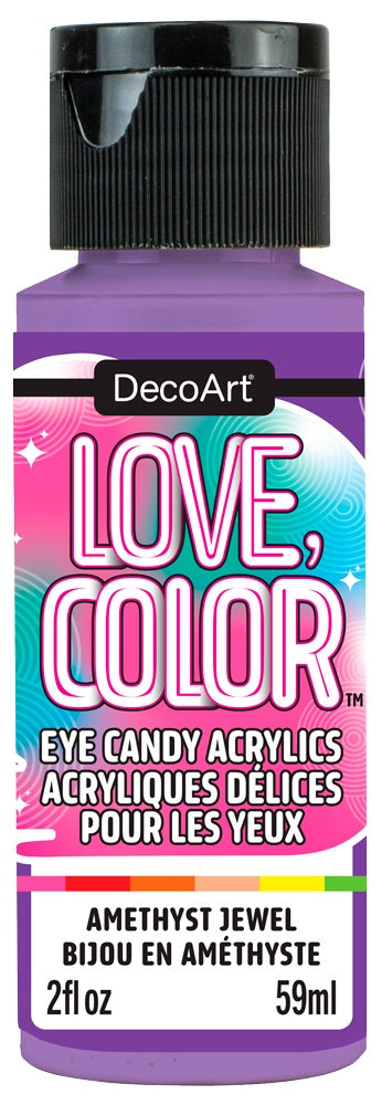 DecoArt Love Color Eye Candy Acrylic Paint 2oz-Amethyst Jewel