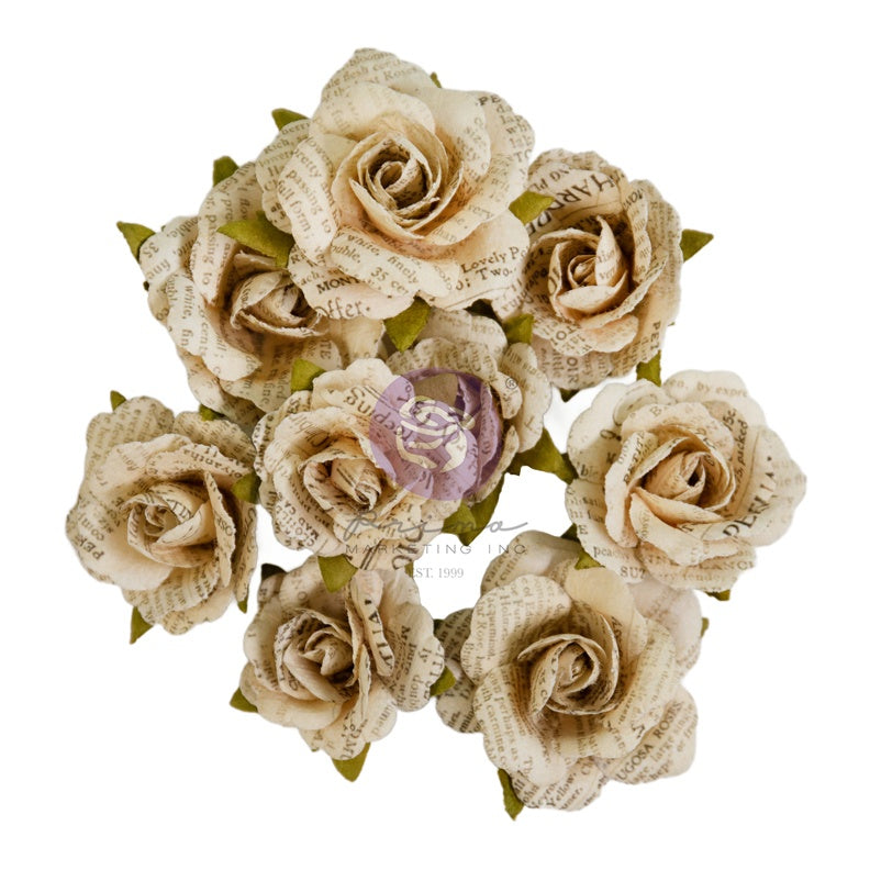 Prima Marketing Paper Flowers 9/Pkg-Unearthed, Nature Academia