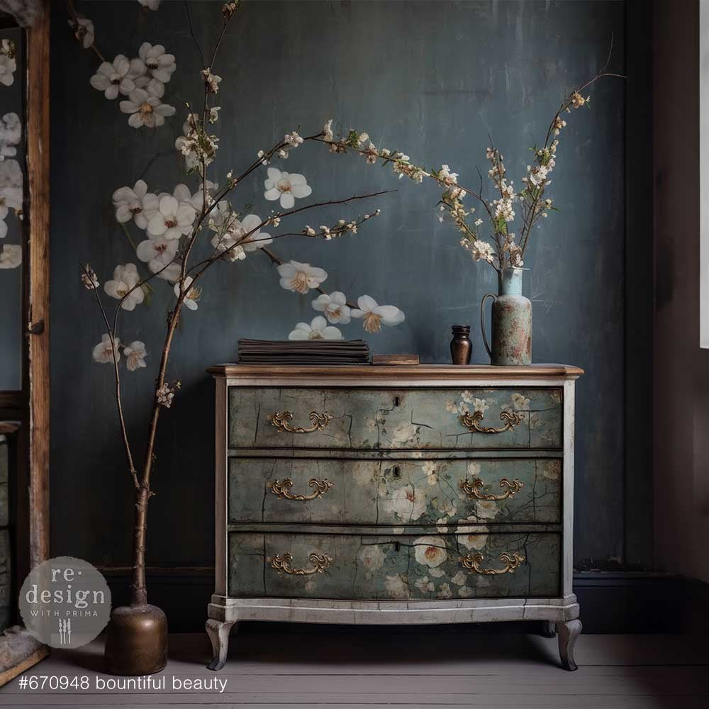 Prima Re-Design Decoupage Decor Tissue Paper-Bountiful Beauty