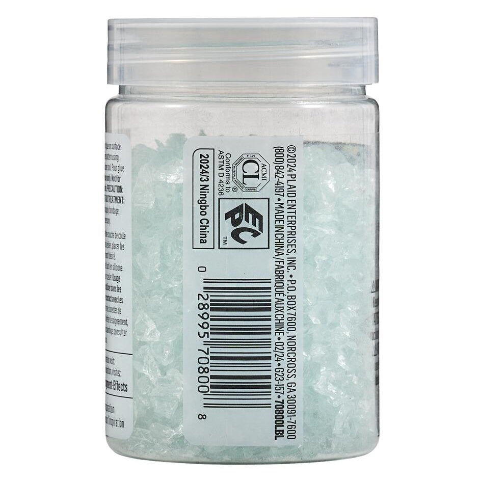 Plaid Fragment Effects Glass Chips 6oz-Clear
