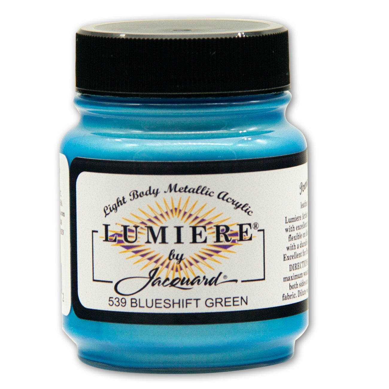Jacquard Lumiere Metallic Acrylic Paint 2.25oz-Blueshift Green